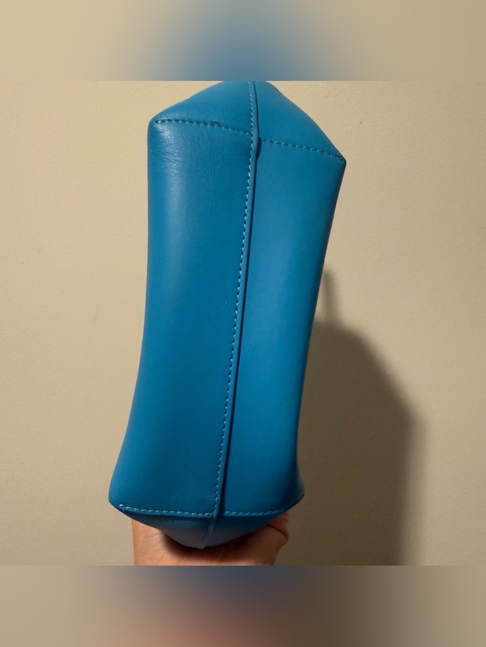 Mansur Gavriel Blue Mini M Frame Crossbody Bag - Picture 4 of 5